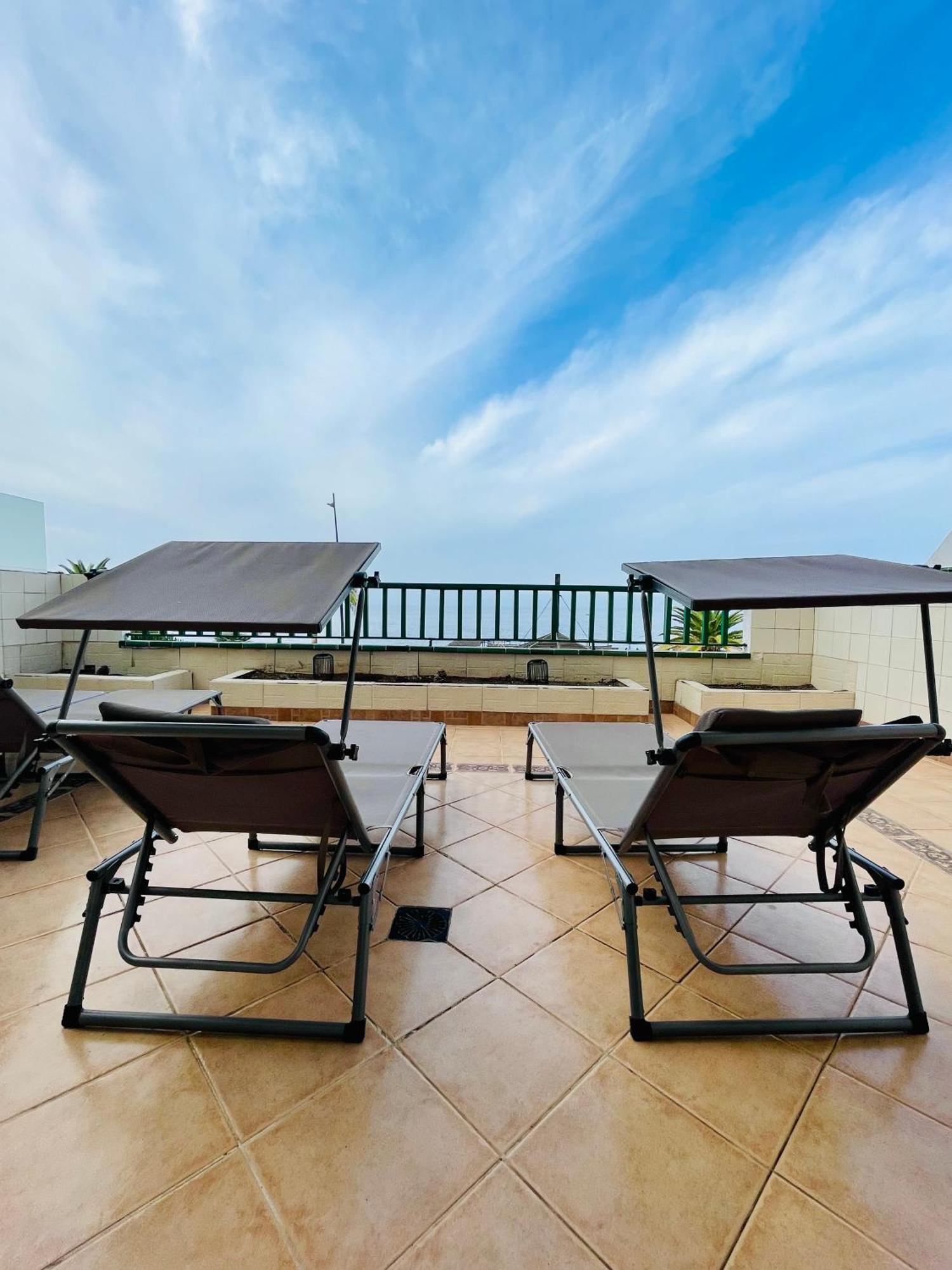 1St Line Sea View - Plaza Apartment Puerto de Santiago  Exterior photo