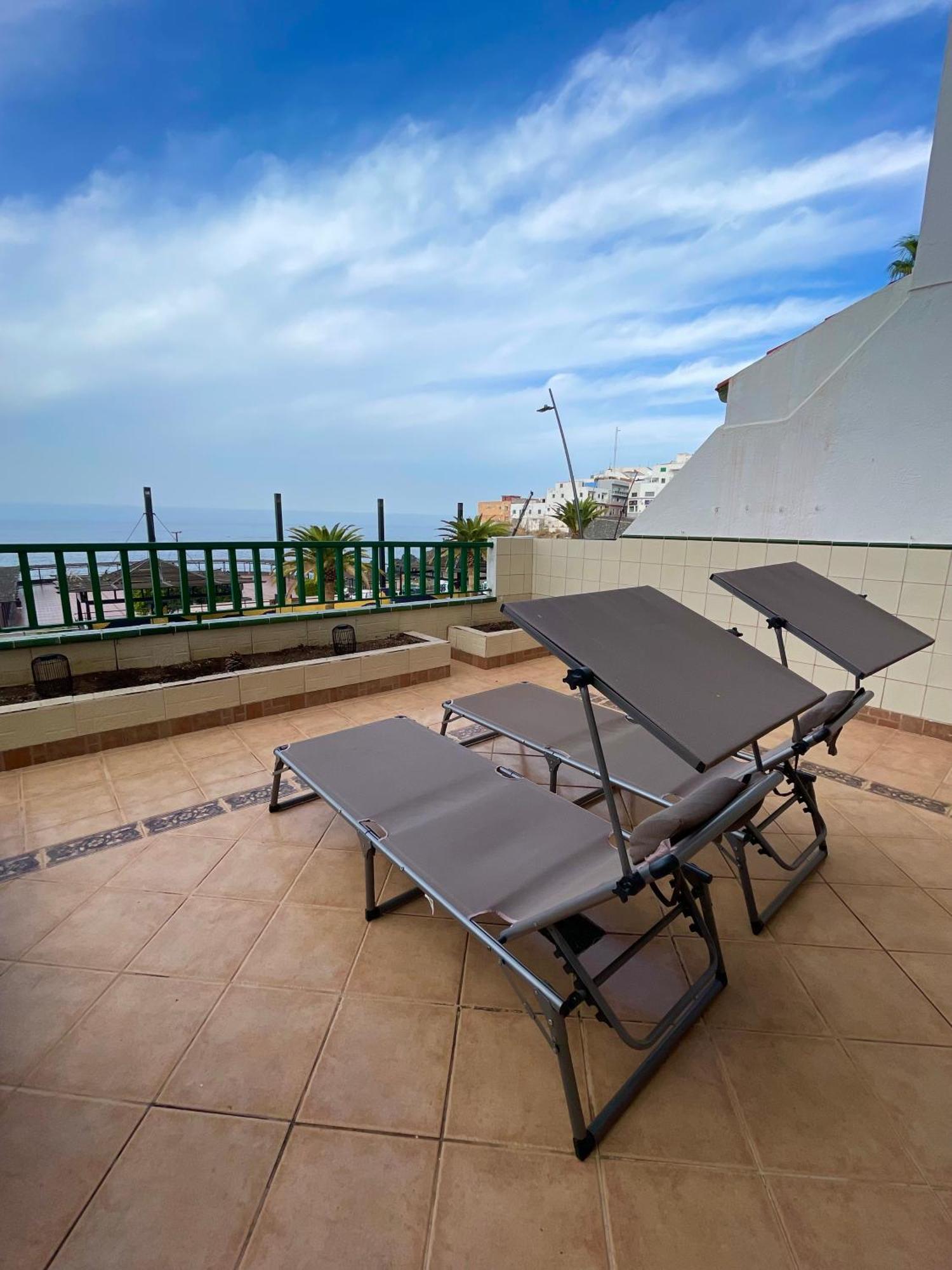 1St Line Sea View - Plaza Apartment Puerto de Santiago  Exterior photo